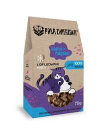 PAKA ZWIERZAKA Viande pure Lapin viande lyophilisée pour chien et chat 70 g