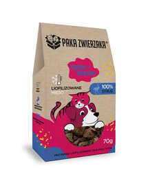 PAKA ZWIERZAKA Viande pure Autruche viande lyophilisée pour chien et chat 70 g