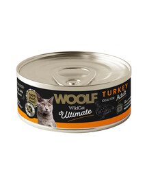WOOLF Wild Cat Ultimate Turkey Pate 85g pâté de dinde pour chats