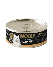 WOOLF Wild Cat Ultimate Sterilised Quail Pate 85g pâté de caille pour chats