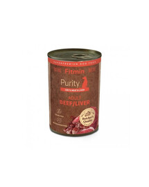 FITMIN Purity Adult Dog Beef with liver 400g boeuf avec foie pour chiens
