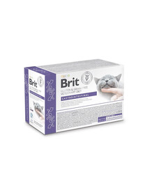 BRIT Veterinary Diet Grain Free Gastrointestinal Cat Fillets in Gravy Lamb 12x85g pour les chats ayant des problèmes gastro-entérologiques