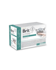 BRIT Veterinary Diet Grain Free Sterilised Cat Fillets in Gravy 12x85g pour les chats adultes stérilisés