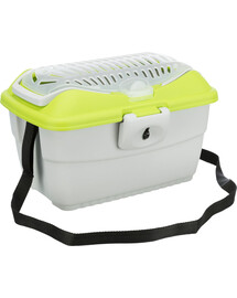 TRIXIE Transport Mini-capri 40x22x30 cm gris clair/vert