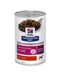 HILL'S Prescription Diet Gastrointestinal Biome 12x370g nourriture humide pour chiens au poulet