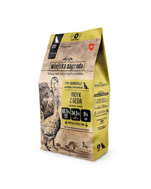 WIEJSKA ZAGRODA Dinde avec oie croquettes pour chiens M 2 kg
