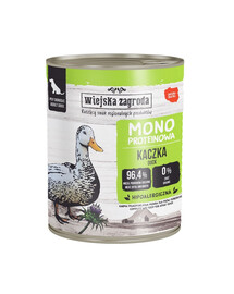 WIEJSKA ZAGRODA Monoprotein Canard – nourriture humide pour chiens 800 g