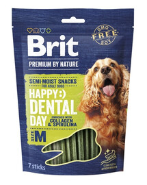 BRIT Premium Dog Dental Semi-moist Snack M 180 g friandise dentaire pour petits et moyens chiens