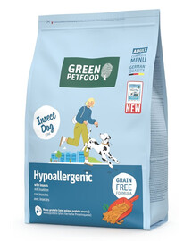GREEN PETFOOD InsectDog Hypoallergenic alimentation sans céréales à base de protéines d'insectes pour chiens 3kg