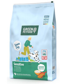 GREEN PETFOOD InsectDog Sensitive 10kg pour chiens sensibles avec insectes et riz