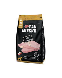 PAN MIĘSKO Dinde avec faisan nourriture pour chien croquettes S 9 kg