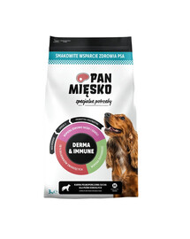 PAN MIĘSKO Besoins Spéciaux Derma et Immune pour chiens croquettes M 3 kg