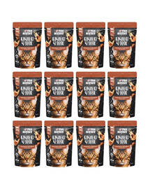 PAN MIĘSKO Morceaux en sauce Veau et chevreuil – nourriture humide pour chats 12 x 85 g