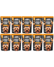 PAN MIĘSKO Morceaux en sauce Dinde avec Canard nourriture humide pour chiens 10x150 g