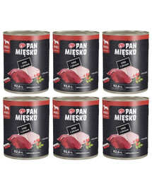 PAN MIĘSKO Dinde avec cerf nourriture humide pour chiens 6x800 g