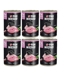 PAN MIĘSKO Poulet avec veau nourriture humide pour chatons 6x400 g