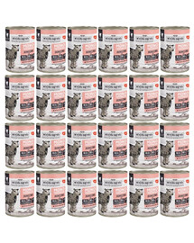 WIEJSKA ZAGRODA – Monoprotéinée Agneau – Nourriture humide pour chats 24×400 g