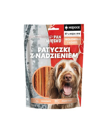 PAN MIĘSKO Bâtonnets fourrés Bœuf et Saumon friandise pour chien 100 g
