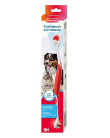 BEAPHAR Brosse à dents Regular brosse à dents double face pour chiens et chats