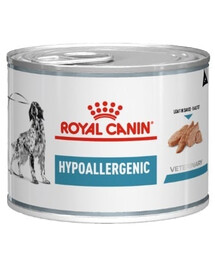 ROYAL CANIN Dog Hypoallergenic: aliments humides pour chiens adultes présentant des réactions indésirables à certains aliments 48 x 200 g
