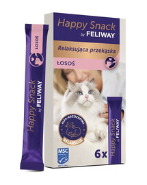 FELIWAY Happy Snack Saumon 6x15 g friandise crémeuse pour chats