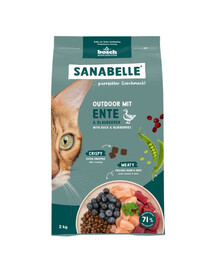 SANABELLE Outdoor Canard 2 kg pour chats d'extérieur