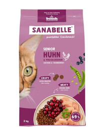 SANABELLE Senior Poulet 2 kg pour chats adultes et âgés