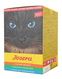 JOSERA Multipack Filet nourriture humide pour chats adultes 6x70 g
