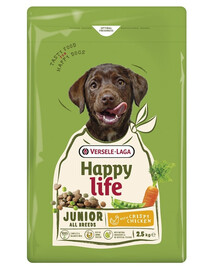 VERSELE-LAGA Happy Life Junior with Chicken 2,5kg nourriture pour chiots et jeunes chiens avec du poulet