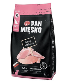 PAN MIĘSKO Poulet et lapin pour chatons croquettes XS 5 kg