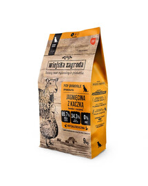 WIEJSKA ZAGRODA Agneau avec canard nourriture pour chiens croquettes S 9 kg