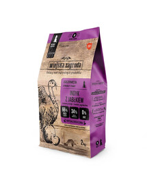 WIEJSKA ZAGRODA Dinde aux pommes nourriture pour chiots croquettes M 2 kg