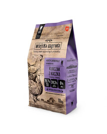 WIEJSKA ZAGRODA Poulet et canard pour chat, 2 x 10 kg