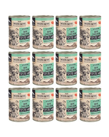 WIEJSKA ZAGRODA Dinde avec lapin nourriture humide pour chiens 12x400 g