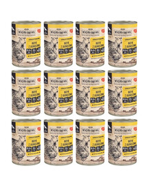 WIEJSKA ZAGRODA Dinde avec agneau nourriture humide pour chiens 12x400 g