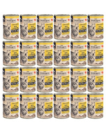 WIEJSKA ZAGRODA Dinde et agneau – nourriture humide pour chiens, 24 x 400 g