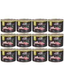 PAN MIĘSKO Indyk z gęsią mokra karma dla kotów 12x200 g