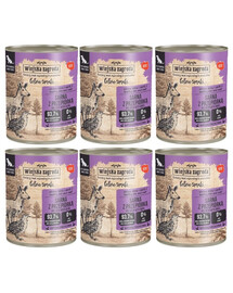 WIEJSKA ZAGRODA Saveurs forestières Chevreuil avec caille nourriture humide pour chiens 6x800 g