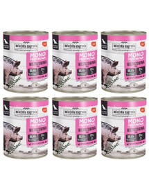 WIEJSKA ZAGRODA Single-Protein Wet Pork Dog Food 6x800 g