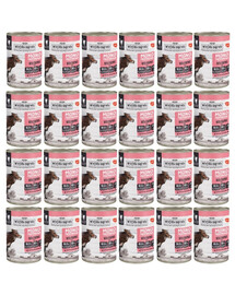 WIEJSKA ZAGRODA Aliment humide mono-protéique au bœuf pour chats, 24 x 400 g