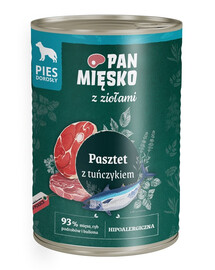 PAN MIĘSKO aux herbes – Pâté au thon pour chiens 400 g