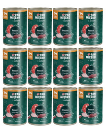 PAN MIĘSKO aux herbes – Pâté de canard pour chiens 12×400 g