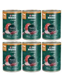 PAN MIĘSKO aux herbes – Pâté au canard pour chiens 6×400 g