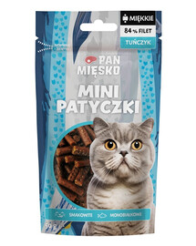 PAN MIĘSKO Mini bâtonnets Thon friandise pour chat 50 g