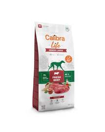CALIBRA Dog Life Senior Large Fresh Beef 12 kg avec du bœuf pour les chiens âgés de grandes races