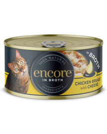 ENCORE Cat Chicken Breast with Cheese in Broth poulet avec fromage dans un bouillon 70 g