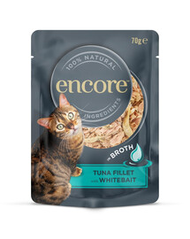 ENCORE Cat Tuna Fillet with Whitebait in Broth thon avec des alevins dans un bouillon 70 g