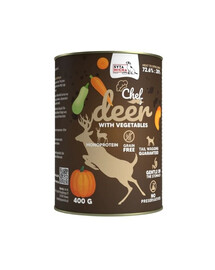 SYTA MICHA Chef Monoprotein Cerf avec légumes 400 g nourriture humide pour chiens