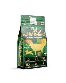 SYTA MICHA Chef Lapin et agneau, citrouille et ananas 9 kg nourriture sèche pour chien