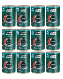 PAN MIĘSKO aux herbes Pâté au thon pour chiens 12x400 g